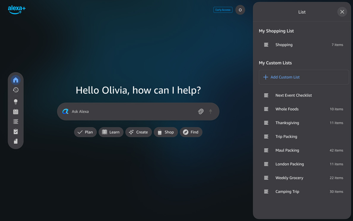 Amazon đưa chatbot AI Alexa+ lên nền tảng web