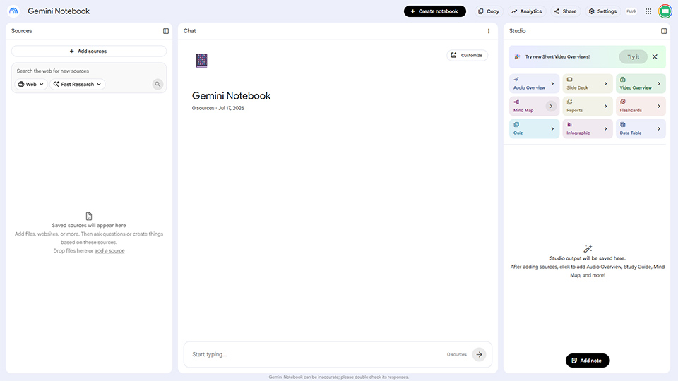 Google đổi tên NotebookLM thành Gemini Notebook