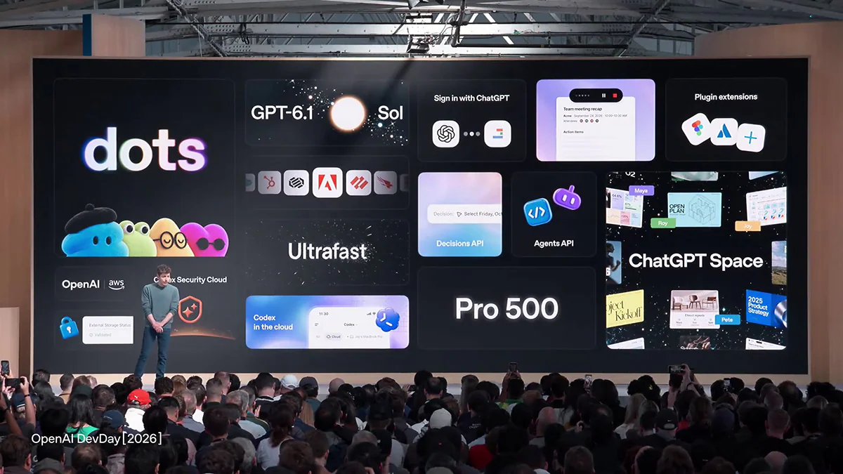 DevDay 2026: OpenAI ra mắt Dots và GPT-6.1 Sol